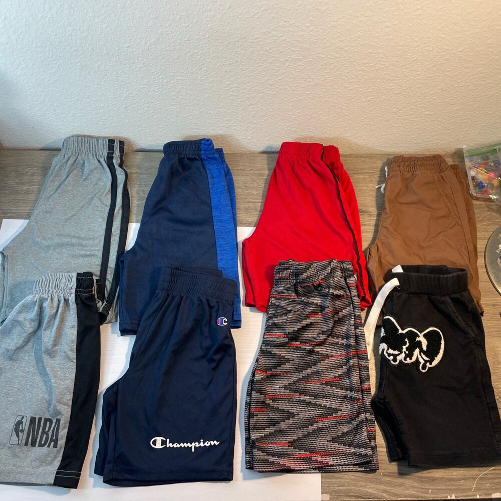 Lot of 6 Boys Shorts Size 4 Y NBA Champion
